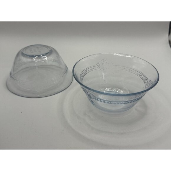 Fire-King Sapphire Blue Philbe Custard Cups – 6 oz, 4” × 2” – Set of 5 – Anchor - Picture 7 of 10